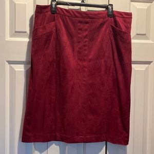 New Directions Faux Suede Skirt